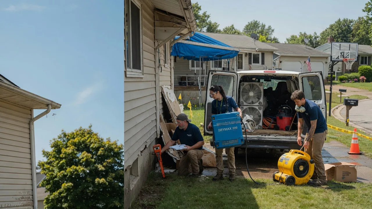 Ceiling Leak Cleanup in New Madison, OH near me